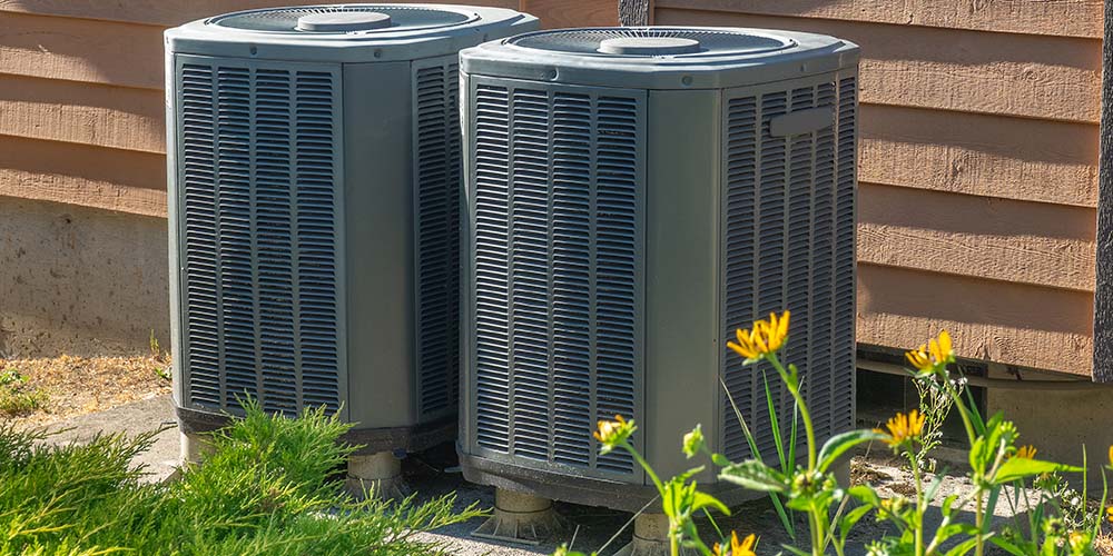 Two HVAC units outdoors