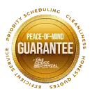 One Choice Mechanical - Peace of mind guarantee badge