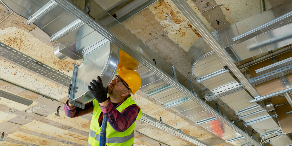 Commercial duct installation