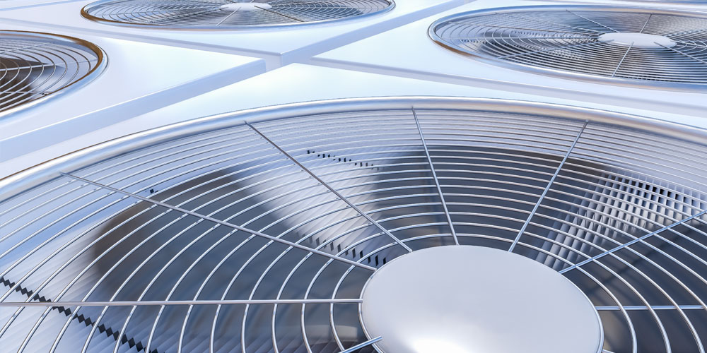 Clean commercial HVAC units